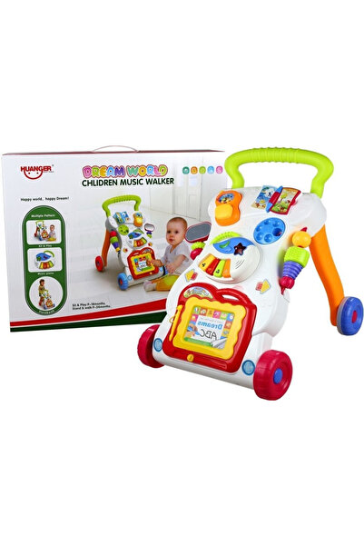 Huanger Toys Antemergator multifunctional 3 in 1 cu pian, telefon si activita...