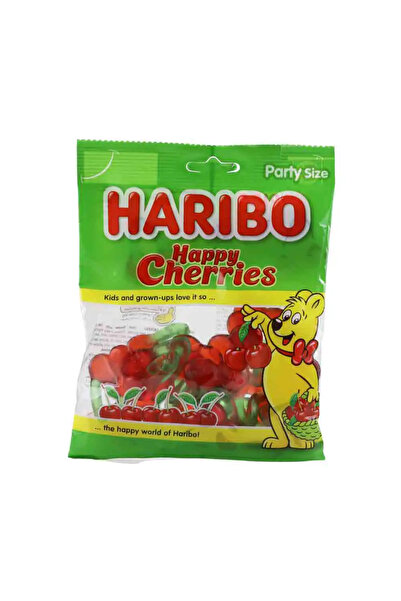Haribo Happy Cherries, Fruit Flavour Jelly Candy- 160gms Pack of 2
