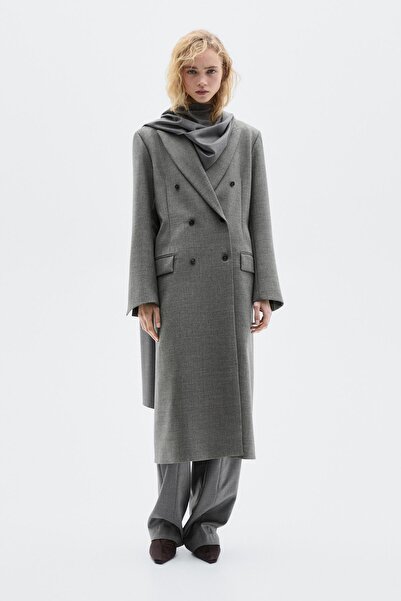 Massimo Dutti 100% uzun yün palto - LIMITED