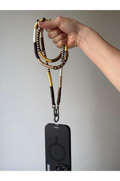 Aytozu Takı ve Aksesuar TELEFON ASKISI EL ÖRMESİ BOYUN İPİ 60CM