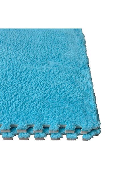 PROCART Fluffy puzzle mat, 61.5x61.5x1.7 cm, EVA foam, set of 2 pieces Dark blue