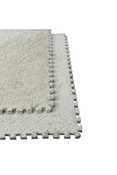 PROCART Fluffy puzzle mat, 61.5x61.5x1.7 cm, EVA foam, set of 2 pieces Light coffee