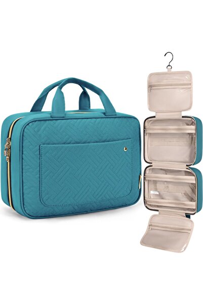 BAGSMART Hanging Toiletry Bag - Water-resistant Travel Makeup Cosmetic Organizer with Hook