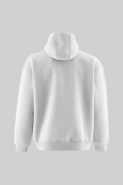 Machinist Ανδρικό φούτερ με κεντητικό σχέδιο επένδυση fleece με κουκούλα Space Grey