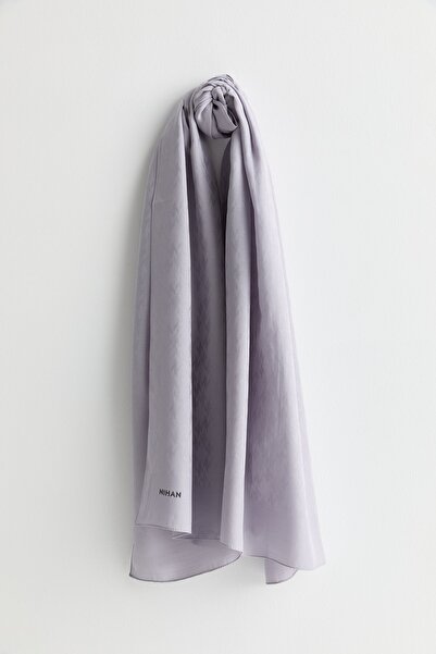 Nihan Desenli Lyocell Şal Lila