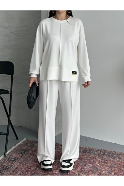 Moda İkra Logo Detailled Bottom Top Set