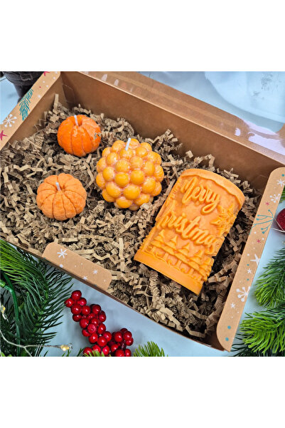 Creative Kappa Handmade Candle Set – Festive Shapes, Soy Wax, Christmas Gift