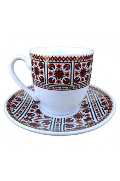 dealshopromania Set tradițional de cești de cafea și ceai din porțelan 120 ml...