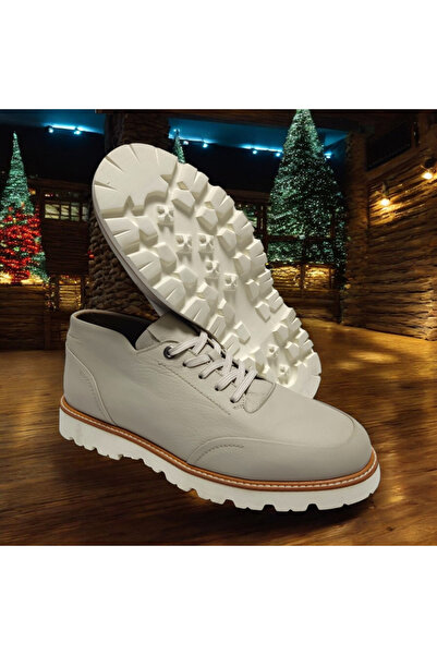 VİVA SHOES 100% Genuine Leather Eva Sole Men's Half Boots