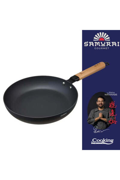 dealshopromania Tigaie Cooking de Heinner - Samurai Gourmet de Rikito Watanabe, ceramică învelită, inducție, 26 x 5 cm