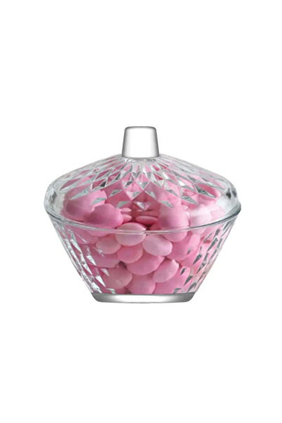 dealshopromania Borcan de bomboane din sticlă rezistentă cu capac 330 ml Lav ...
