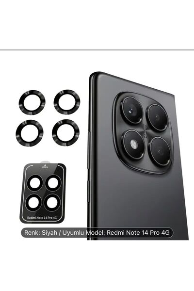 Noppax Xiaomi Redmi Note 14 Pro 4g Sapphire Premium Quality Camera Protector Lens