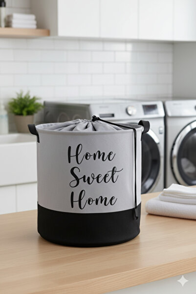 HomyJRs Gray Mesh Foldable Dirty Laundry and Toy Basket Multi-Purpose Toy Storage Box 37X40