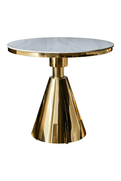 DacEnergy Dining table, gold/white marble, GREIS TYPE 1