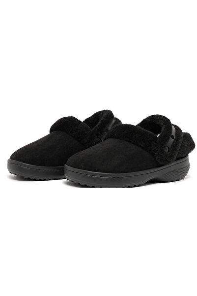 Crocs Cls Unfurgettable Clog Women's Black Suede Slippers