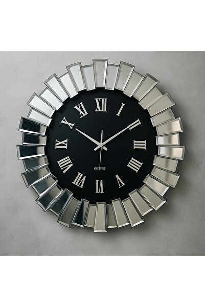 Bestway ve Diğeri Dekor Piyano Aynalı Saat – 80 cm Çapında, Gümüş Kenarlarla ...