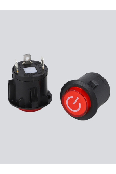 online shopping dsg store Akülü Araba Kontak Düğmesi Işıklı – Aç/Kapa, 3 Soketli, 3 cm On/Off Buton