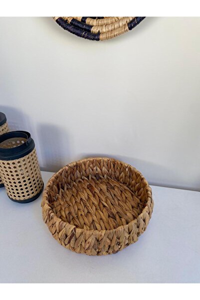 LEONEV Round Wicker Organizer Basket