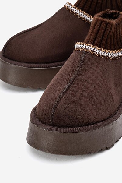 CCWAY AYAKKABI Μίνι μπότες με χοντρή σόλα ΚΑΦΕ