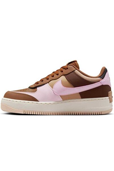 Nike Αθλητικά παπούτσια Air Force 1 Shadow Unisex Reflective Γνήσιο δέρμα Casual Αθλητικά Παπούτσια Καφέ