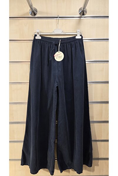 Park Moda Широкі штани з тонкого оксамиту