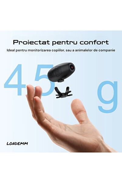 LONDEMM Mini Camera Video De Supraveghere Smart LONDEMM, Full HD 1080P, WiFi Wireless