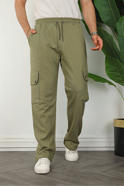 FRANKNESS JNS Men's Relaxed Fit Cargo Sweatpants