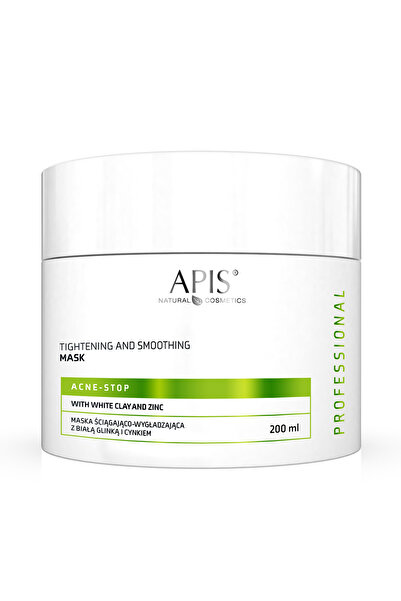 Apis Natural Cosmetics Astringent mask with white clay and Zinc to reduce enlarged pores, 200 ml