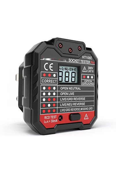 EACAM جهاز اختبار المقبس الكهربائي المتقدم RCD (HT106E)