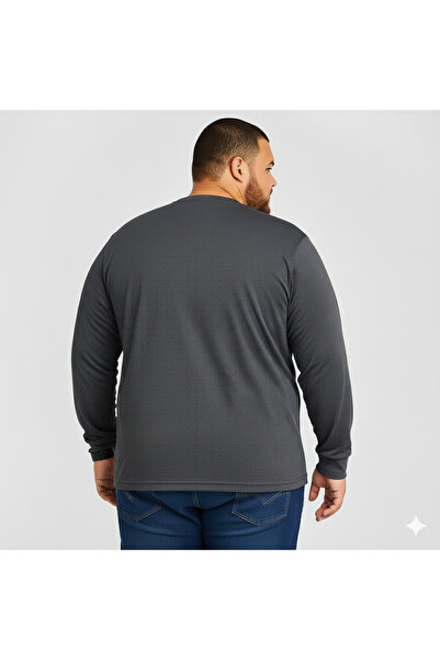 sngl Men's Large Size Oversize Long Sleeve T-Shirt 3XL 4XL 5XL 6XL 7XL 8XL 9XL