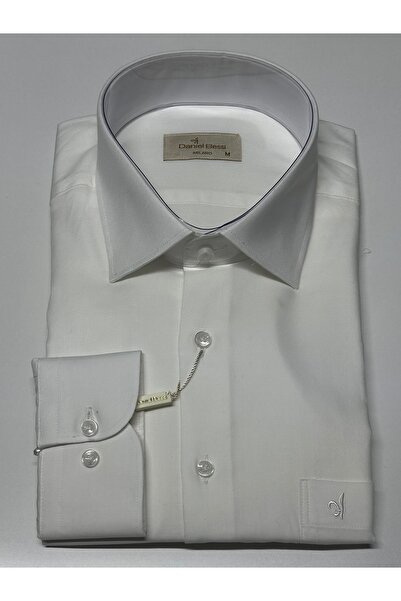 Daniel Bessi Μακρυμάνικο ύφασμα Oxford κανονικής εφαρμογής 100% βαμβάκι Κλασικό ανδρικό πουκάμισο με τσέπες GML-584