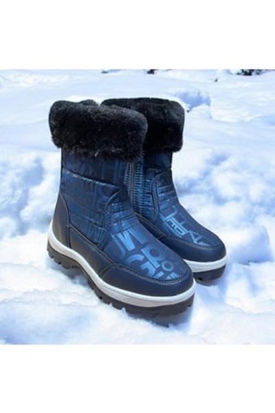 Dadak's Міцні, водонепроникні, ортопедичні, на липучках, дитячі зимові черевики для дівчаток