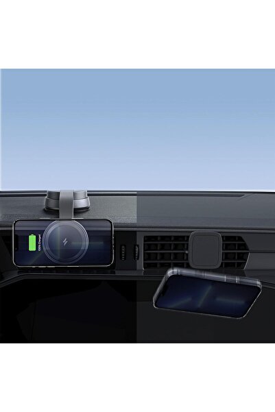 Anker 613 MagGo Magnetic Wireless Car Charger Mount with 2-Port USB Charger & 5ft Cable