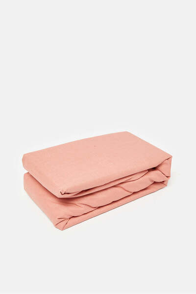 REDTAG Orange Fitted Sheet (Twin Size)