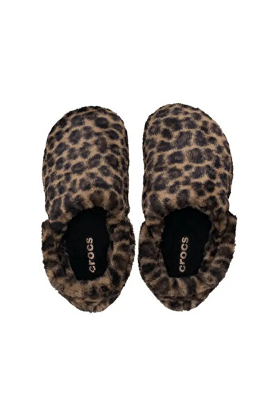 Crocs Γυναικείες παντόφλες Cls Unfurgettable Animal Clog με σχέδιο λεοπάρ