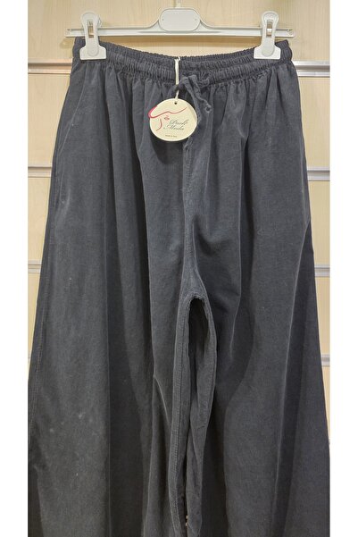 Park Moda Παντελόνι με φαρδύ πόδι, λεπτό βελούδο