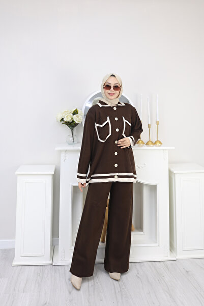 sorisso Button Detailed Knitwear Set