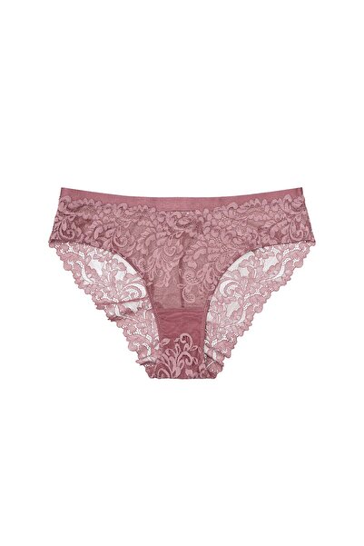 ESOTIQ Chiloți eleganți pentru femei, cu imprimeu din plasă și dantelă, decupați în față, sexy | Lynn