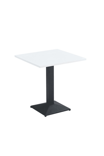 DacEnergy Bistro dining table, white/black, 70x70 cm,