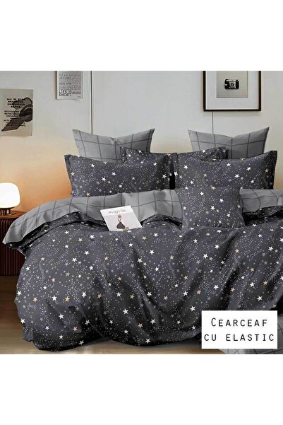 Patul Bubmac Finet Linen, Sulphur, Double Bed, 2 Persons, 6 Pieces, Fitted Sheet