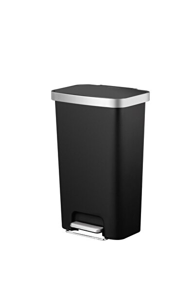 FACKELMANN Trash can, SEATTLE, 45L, with pedal, for kitchen or commercial spaces