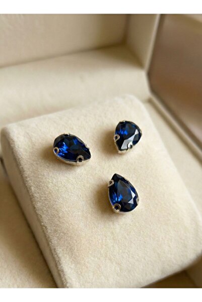 BEİLYS COSMETİCS & ACCESSORY 13X18Mm Drilled Drop Cut Faceted Crystal Glass S...