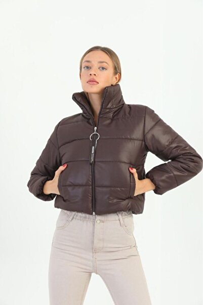 PELTEX Women's Stand Collar Short Puffer Jacket