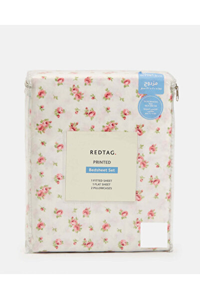 REDTAG Ivory 4 Piece Bedsheet Set (Double Size)