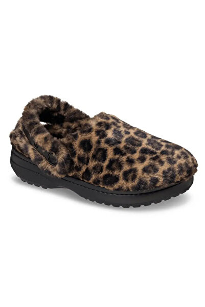 Crocs Γυναικείες παντόφλες Cls Unfurgettable Animal Clog με σχέδιο λεοπάρ