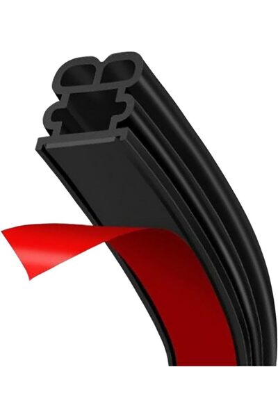 EXCEFORE شريط مطاطي مانع لتسرب الهواء لأبواب السيارات، بطول 52.5 قدم، شريط لا...