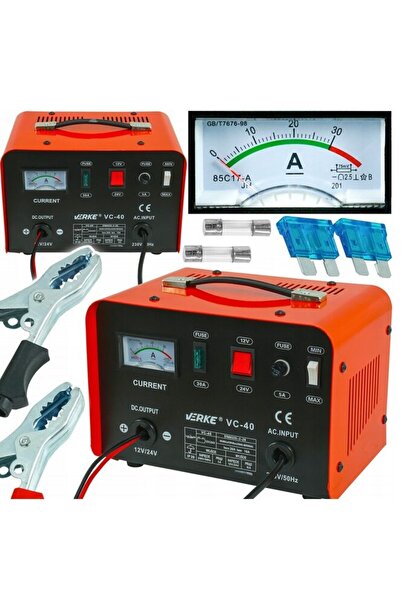 VERKE Redresor 12-24V, incarcator pentru baterie cu functie de boost, 20 amperi,