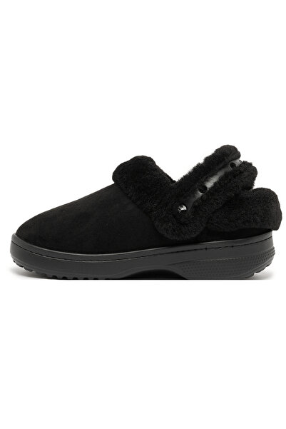 Crocs Cls Unfurgettable Clog Women's Black Suede Slippers
