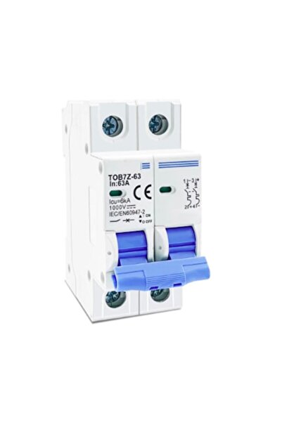 FUSIONTECHX 2P DC Automatic Circuit Breaker, 1000V, 25A, DC MCB, for Photovoltaic System