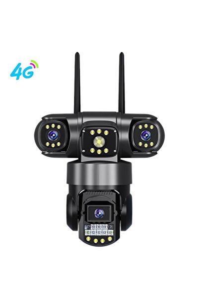 LONDEMM LONDEMM Triple SIM 4G Video Surveillance Camera, 6MP Full HD, PTZ 355°, Phone Control V380Pro